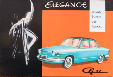 Panhard PL 17 Modelprogram 1960 "Elegance" Carbrochure (2379)